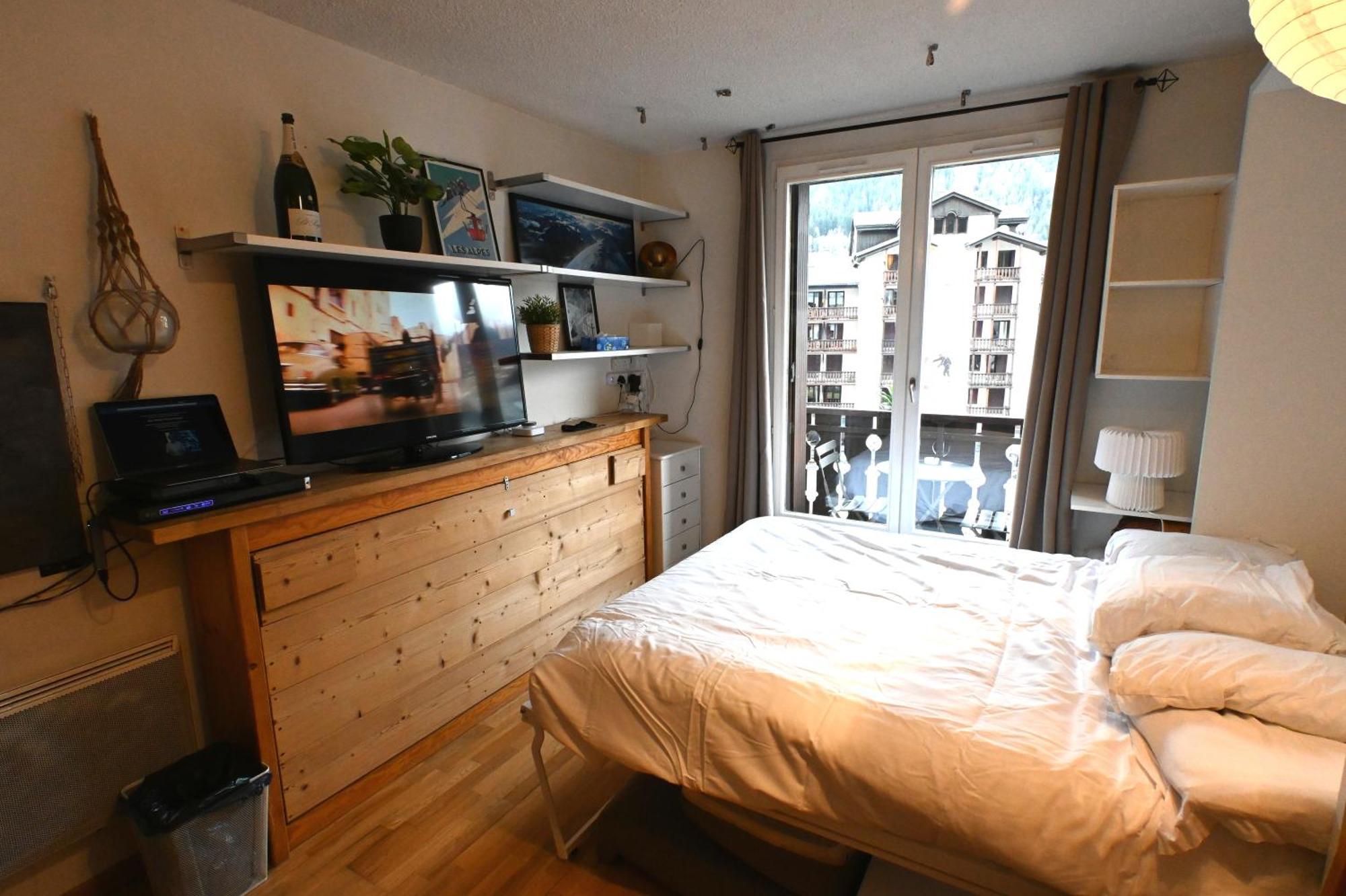 Cozy Chamonix Ski Studio With Mountain Views Luaran gambar