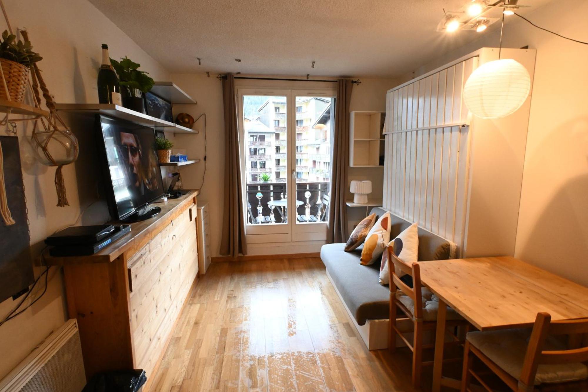 Cozy Chamonix Ski Studio With Mountain Views Luaran gambar
